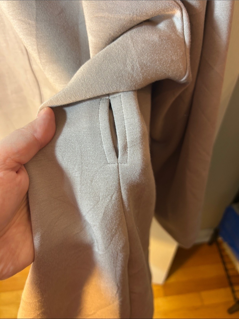 SPANX AirEssentials® Luxe Wrap Cardigan coastal fog size 1X without belt - Picture 8 of 8